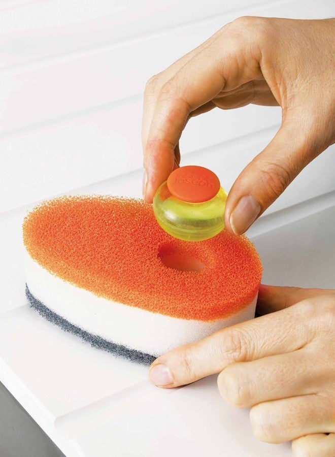 CPEX Pack of 3 Triple Layer Soapy-Sponge Self Release Dish Wash Liquid Scouring Sponge with Soap-Dispensing Capsule - Image 2